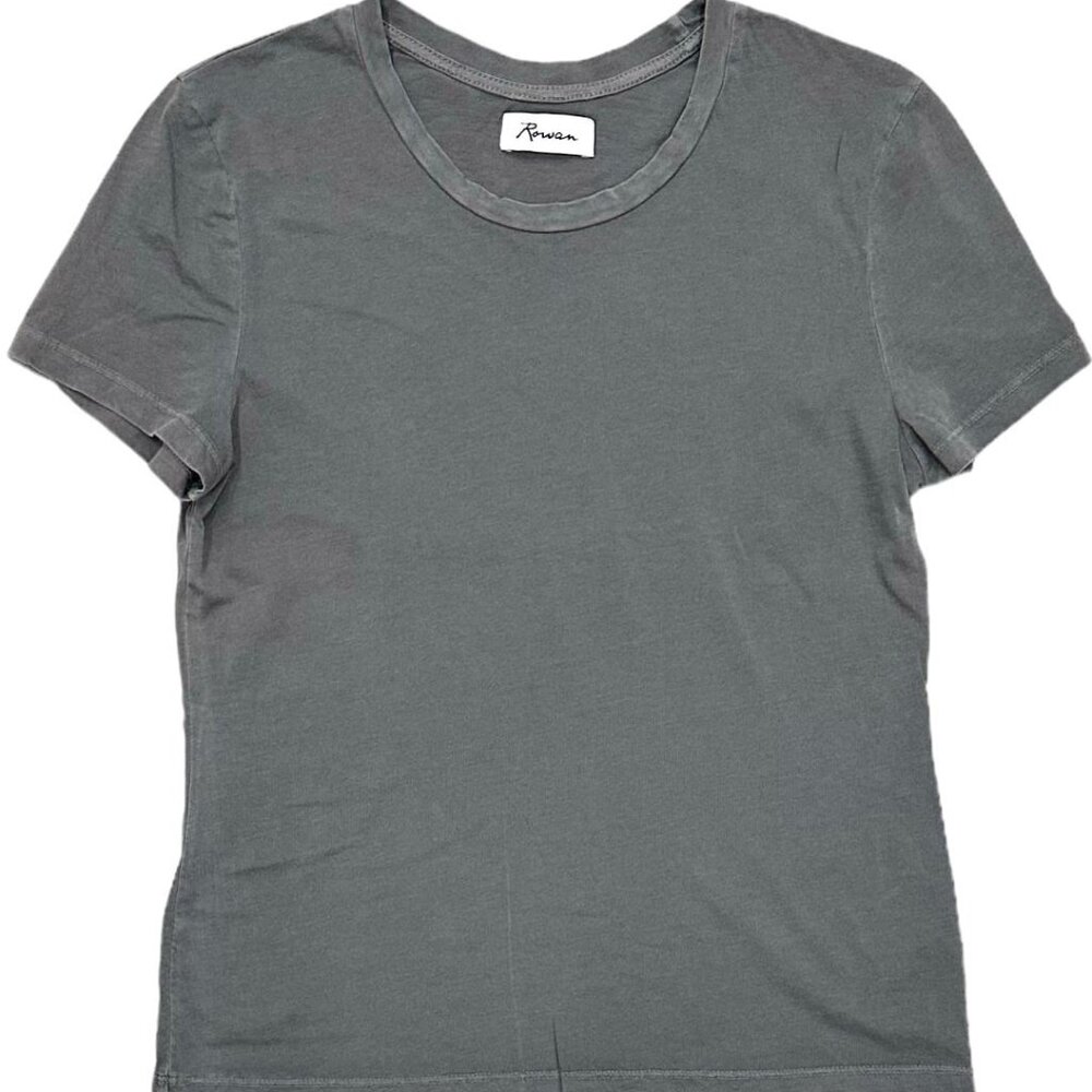 Rowan Women's T-Shirt Tyler Supima Cotton Short Sleeve Top Tee in Ocean Coast